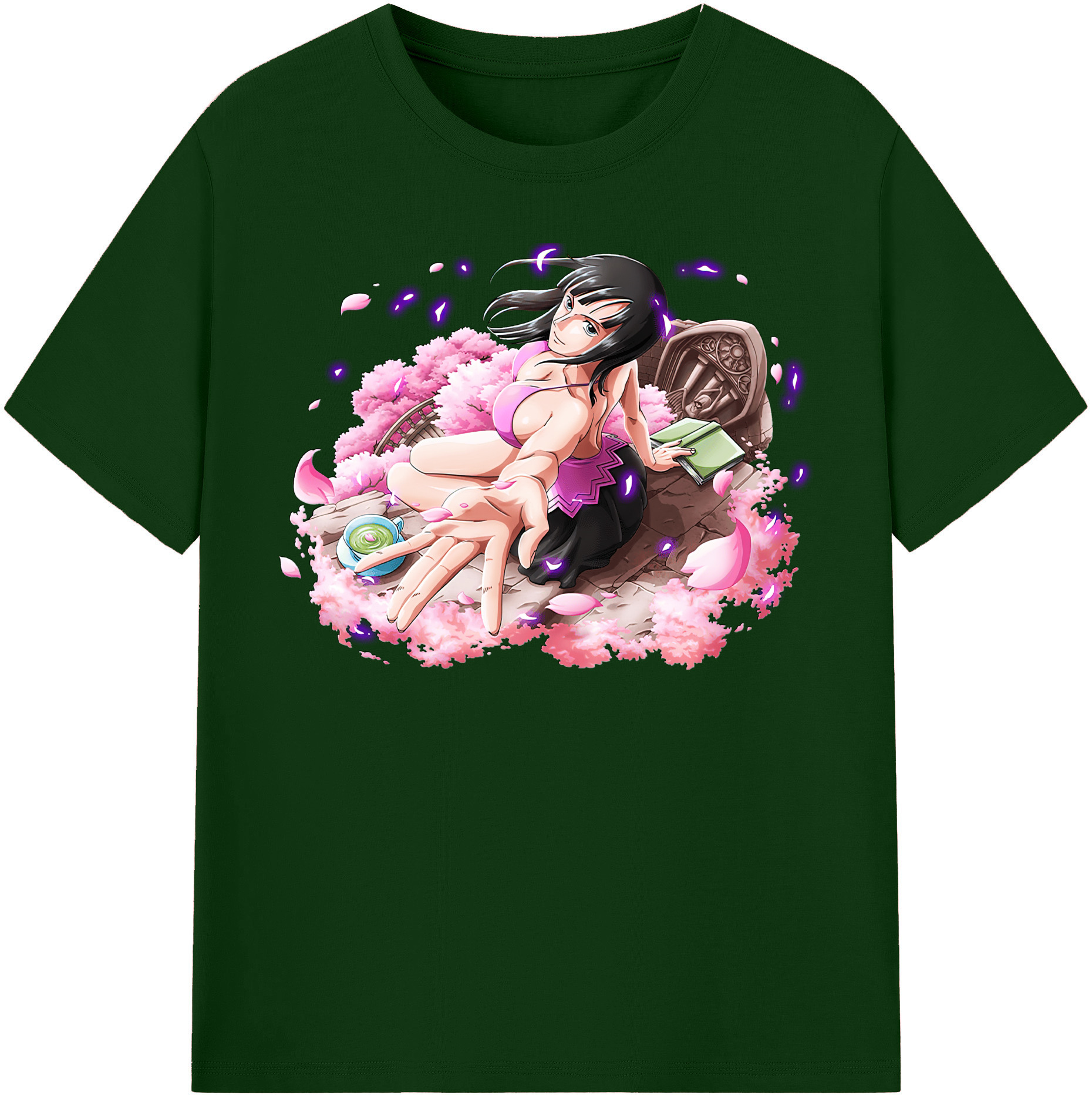 ワンピース ニコ・ロビン ONE PIECE Nico Robin 綿100％半袖Tシャツ（フロントプリント）